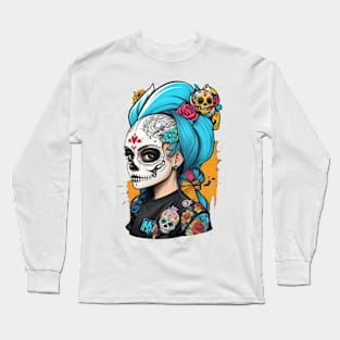 Sugar Skull Girl Long Sleeve T-Shirt